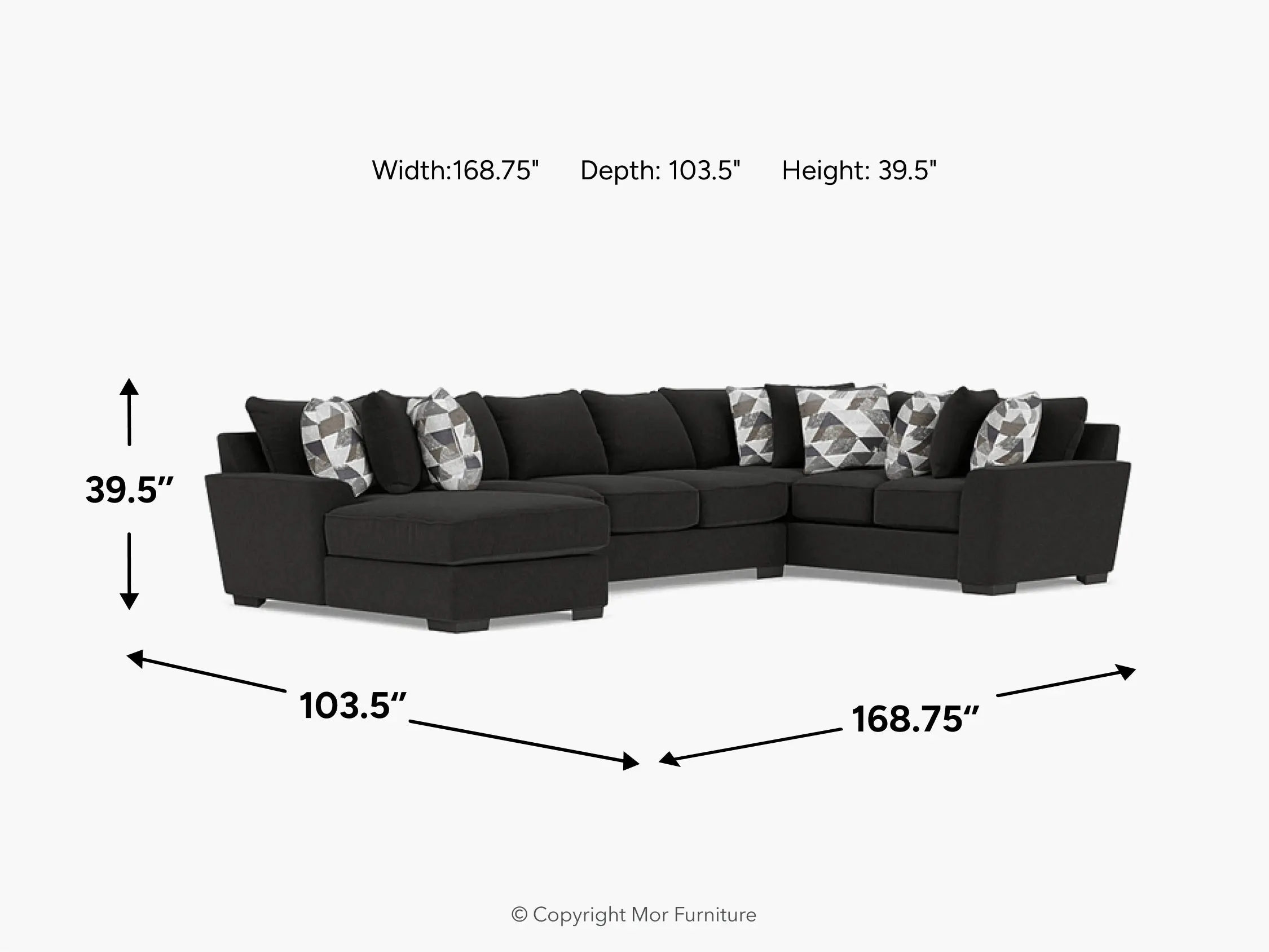 Oracle Tux Sofa Chaise Sectional Custom - Image 5