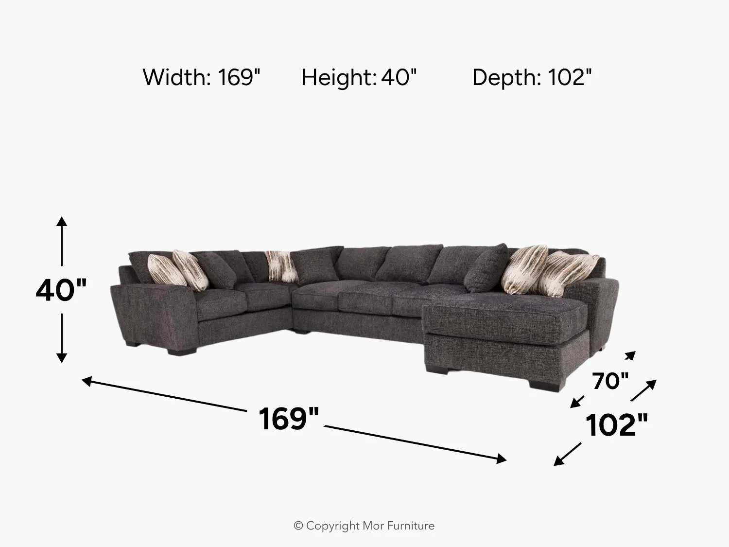 Oracle Tux Sofa Chaise Sectional - Image 17