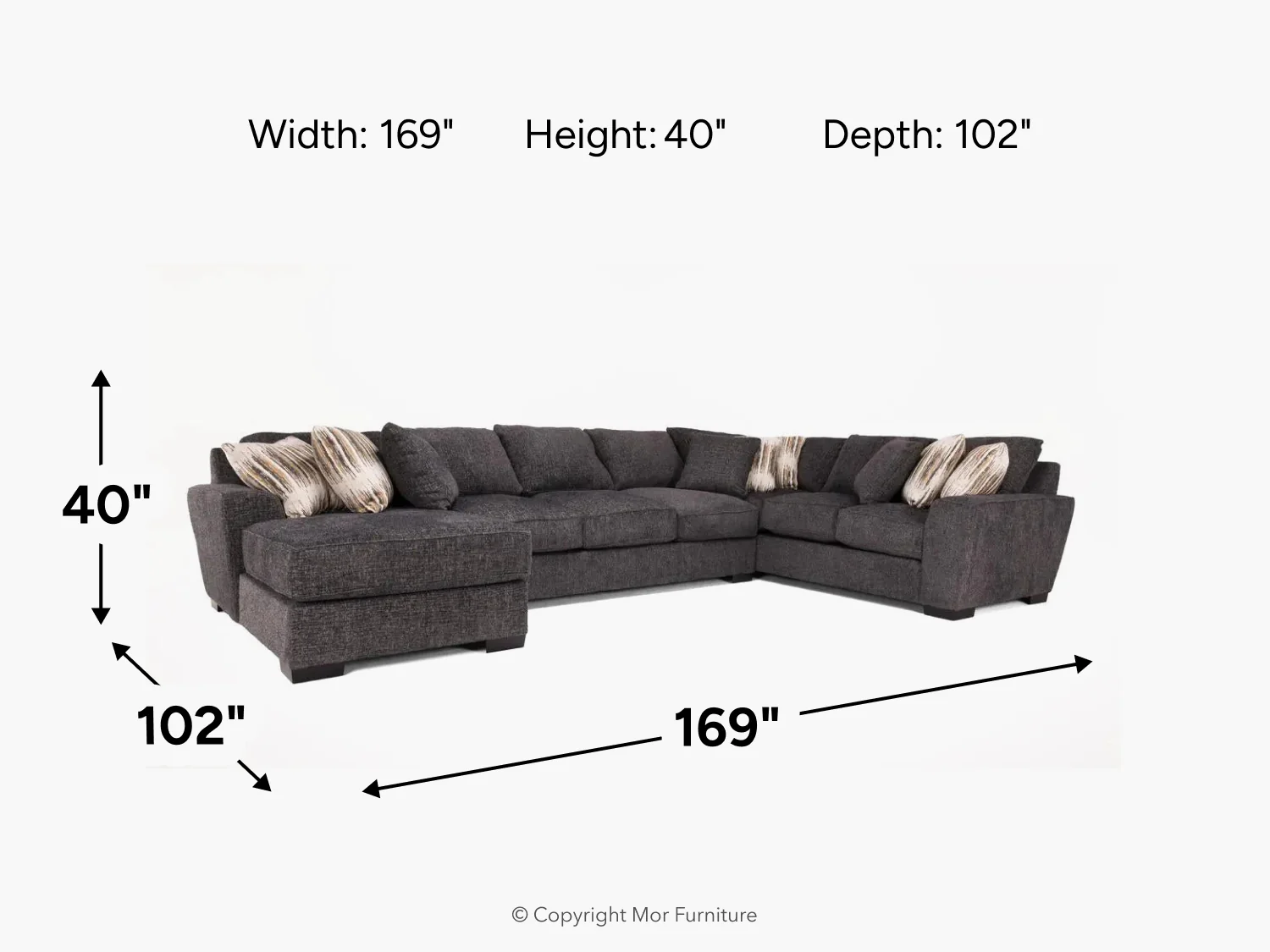 Oracle Tux Sofa Chaise Sectional - Image 26