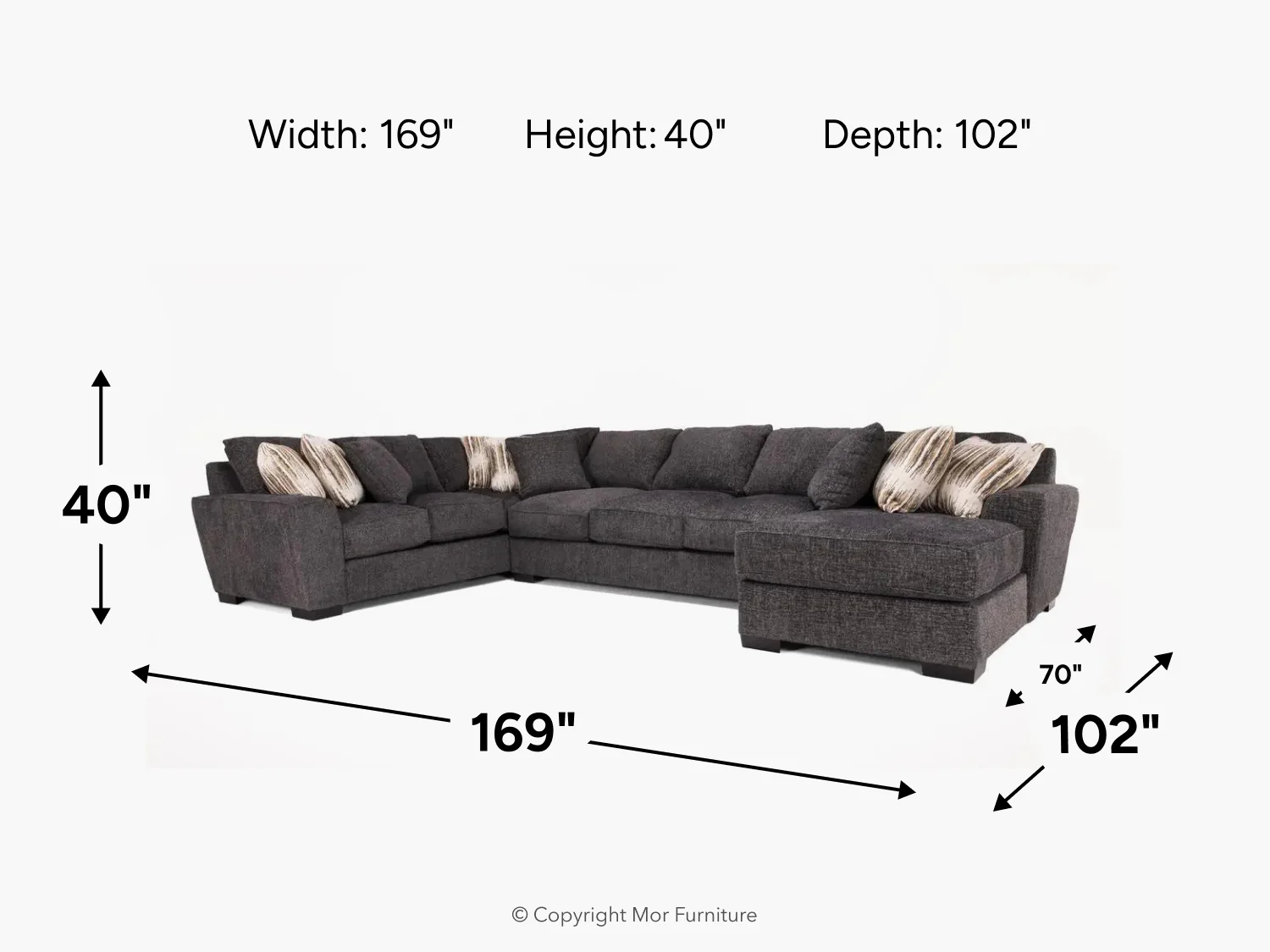 Oracle Tux Sofa Chaise Sectional - Image 34