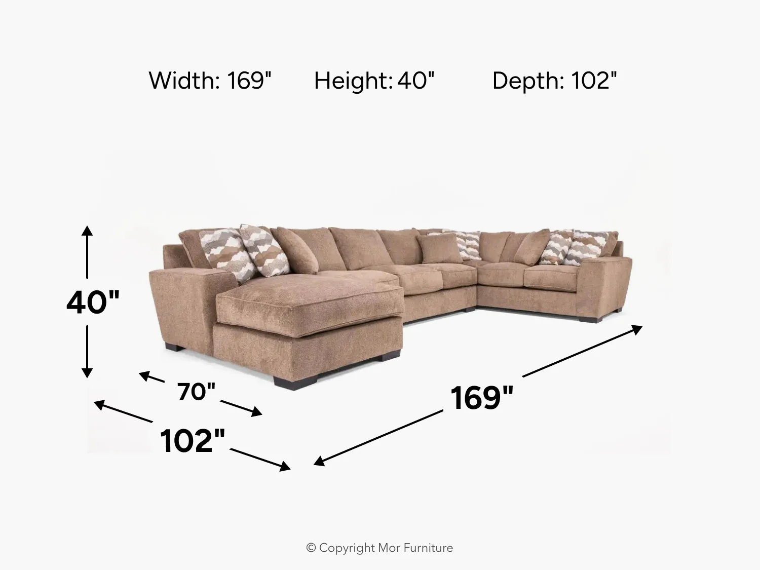 Oracle Tux Sofa Chaise Sectional - Image 40