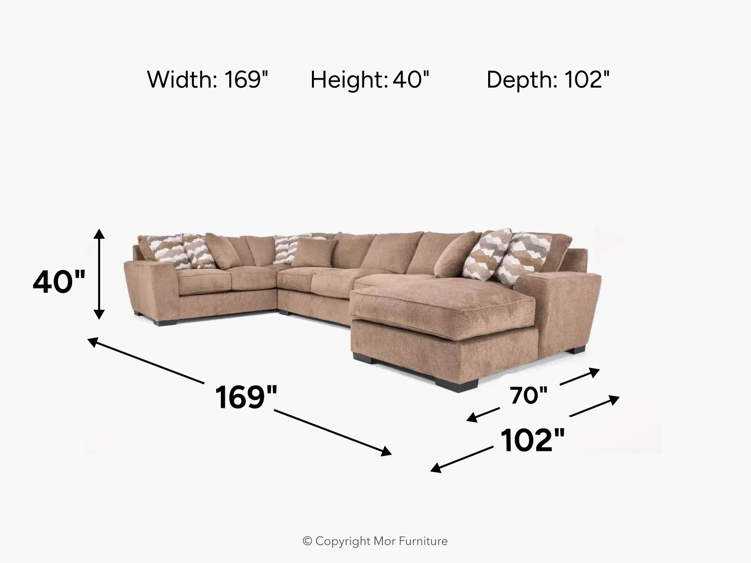 Oracle Tux Sofa Chaise Sectional - Image 46