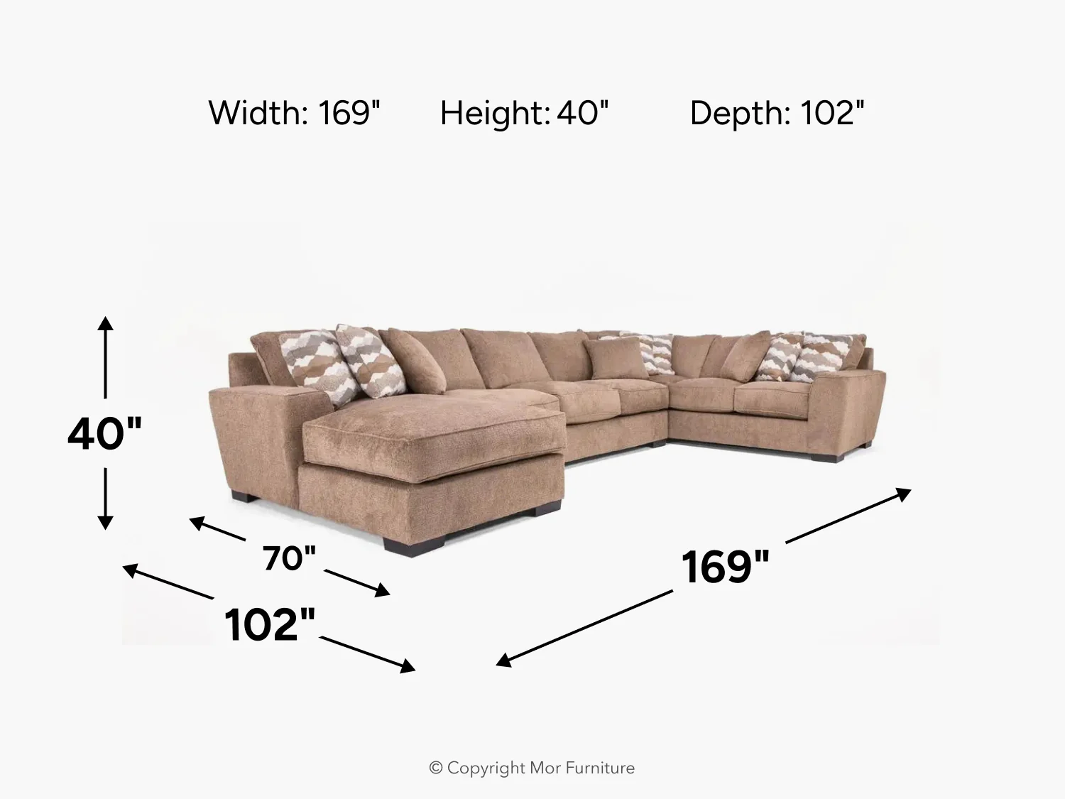 Oracle Tux Sofa Chaise Sectional - Image 53