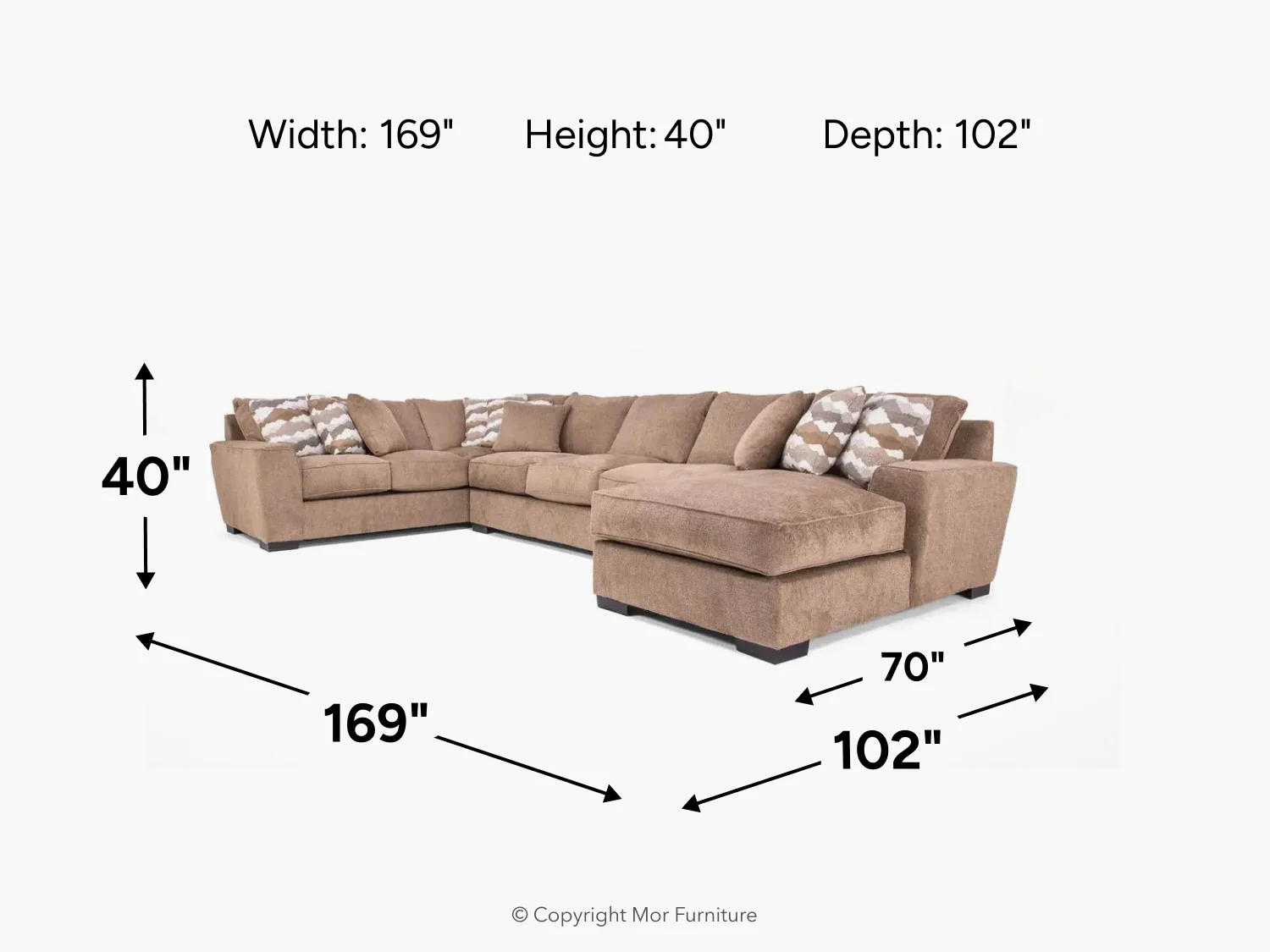Oracle Tux Sofa Chaise Sectional - Image 58