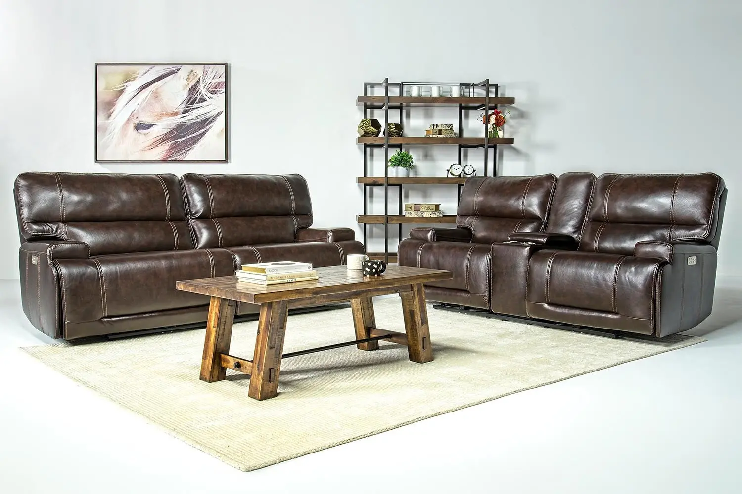 Oslo 3 Power Console Loveseat - Image 7