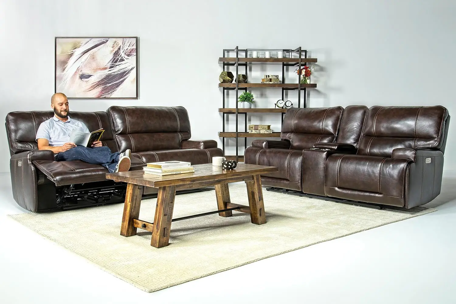 Oslo 3 Power Console Loveseat - Image 8