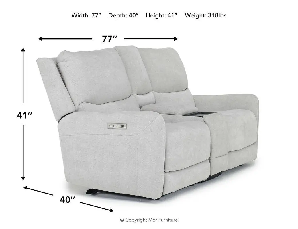 Palencia 3 Power Console Loveseat - Image 15