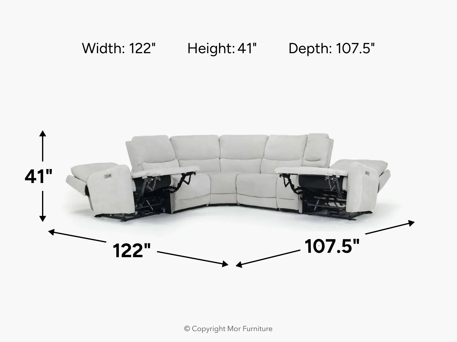 Palencia 6 Piece 3 Power Sectional - Image 7