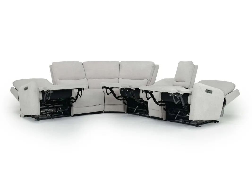 Palencia 6 Piece 3 Power Sectional With 3 Power Armless Recliner - Image 10