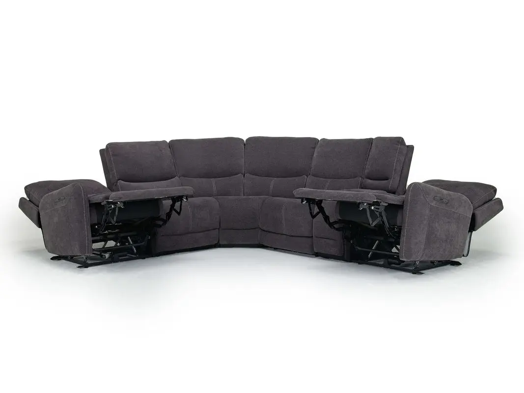 Palencia 6 Piece 3 Power Sectional With 3 Power Armless Recliner - Image 34