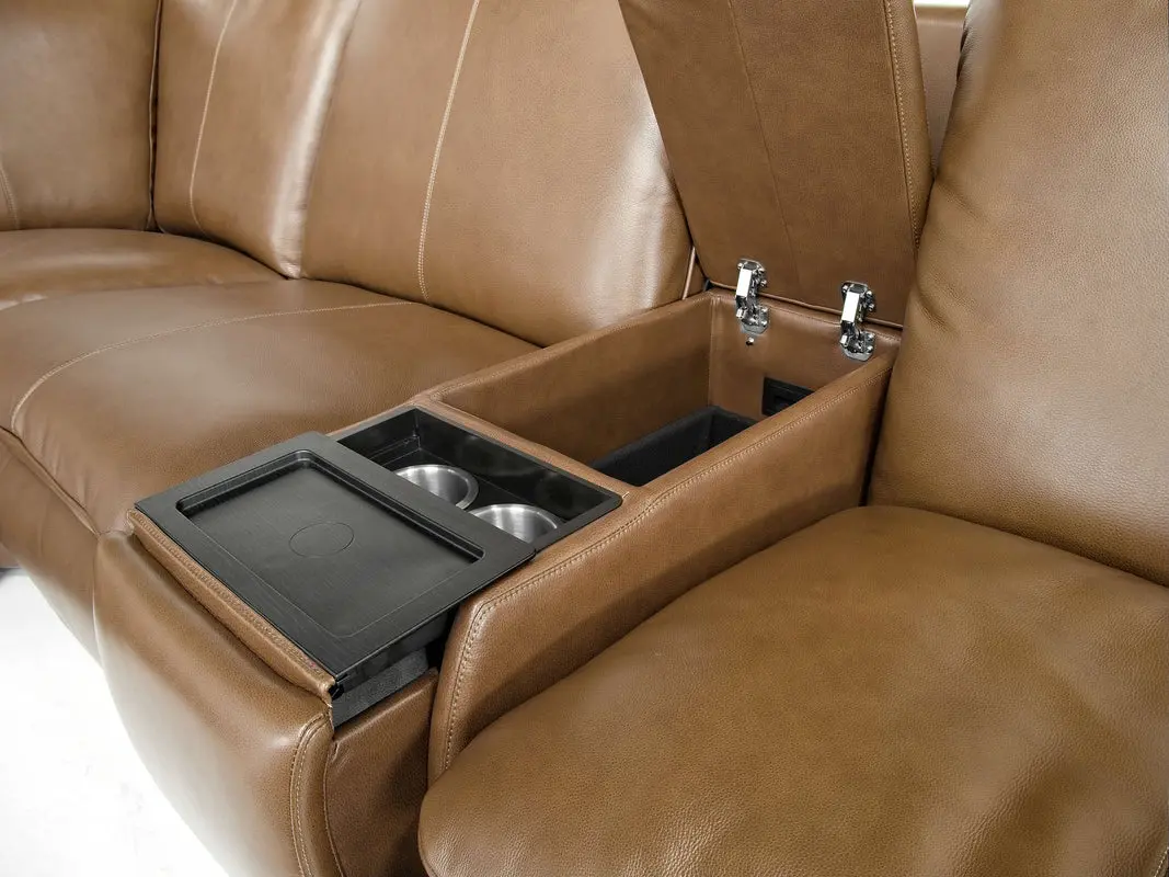 Paradise Ls 6 Piece 2 Power Sectional With 2 Power Armless Recliner - Image 6