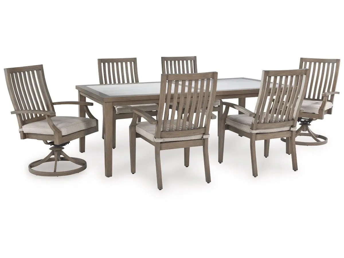Rainier Outdoor Dining Table & 6 Chairs - Image 9