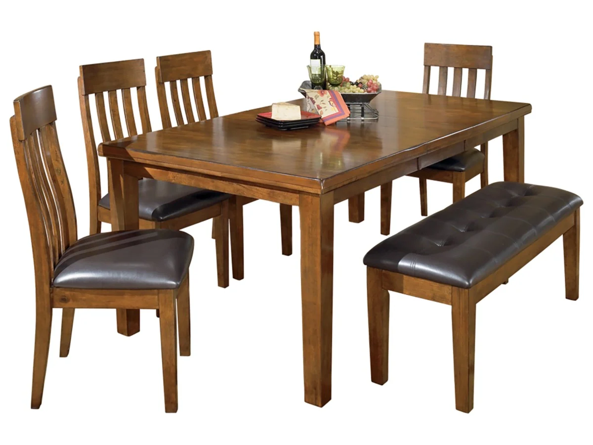 Ralene Dining Table & 4 Chairs & Bench - Image 10