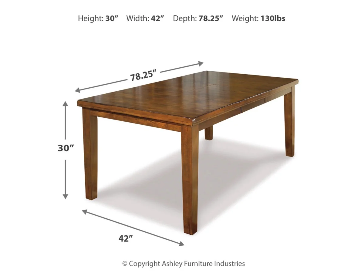 Ralene Dining Table & 4 Chairs & Bench - Image 4