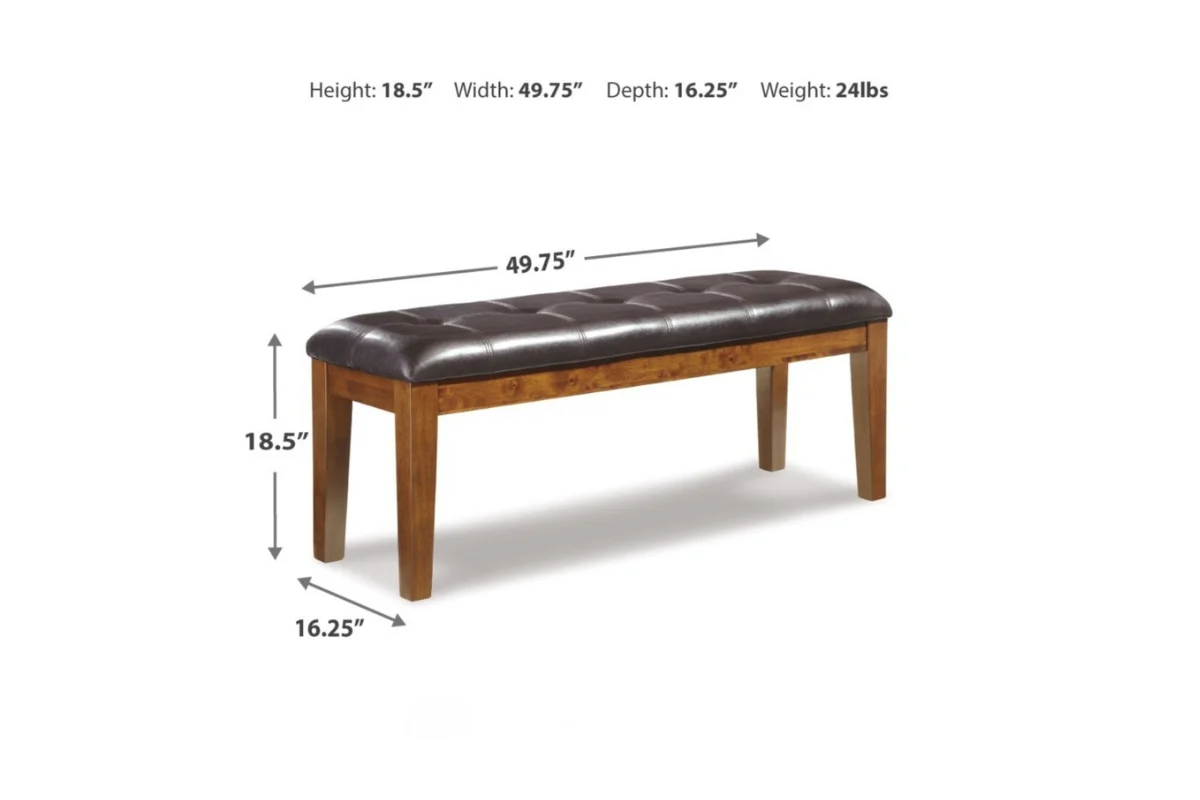 Ralene Dining Table & 4 Chairs & Bench - Image 9