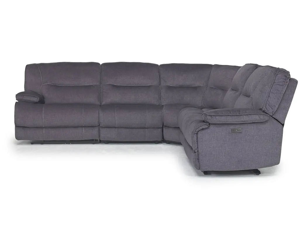 Retreat 5 Piece Power Sectional With Power Armless Recliner - Image 11