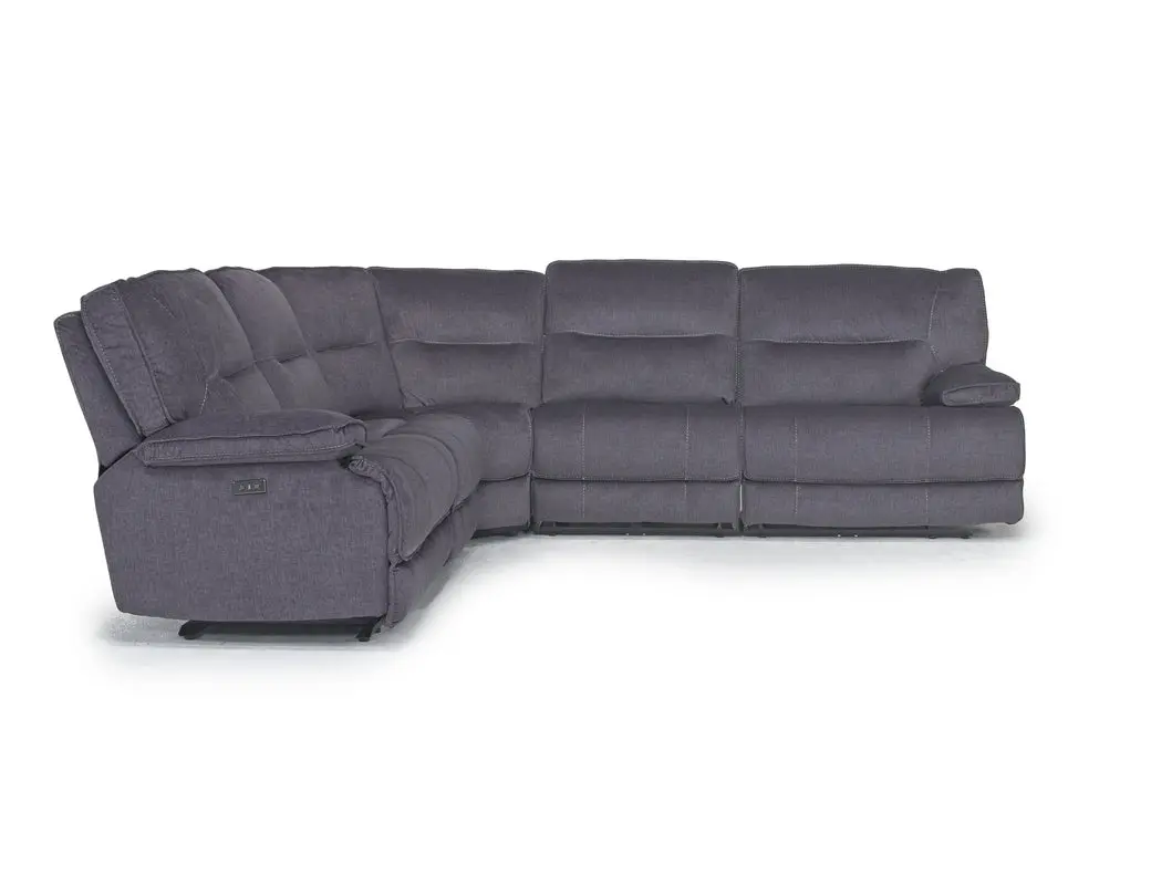 Retreat 5 Piece Power Sectional With Power Armless Recliner - Image 12