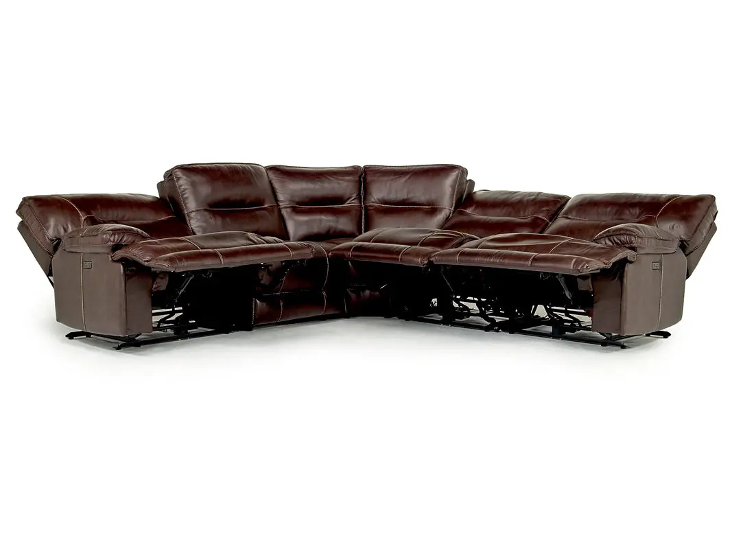 Retreat 5 Piece Power Sectional With Power Armless Recliner - Image 2