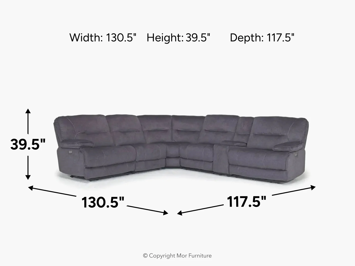 Retreat 6 Piece Power Sectional - Image 13