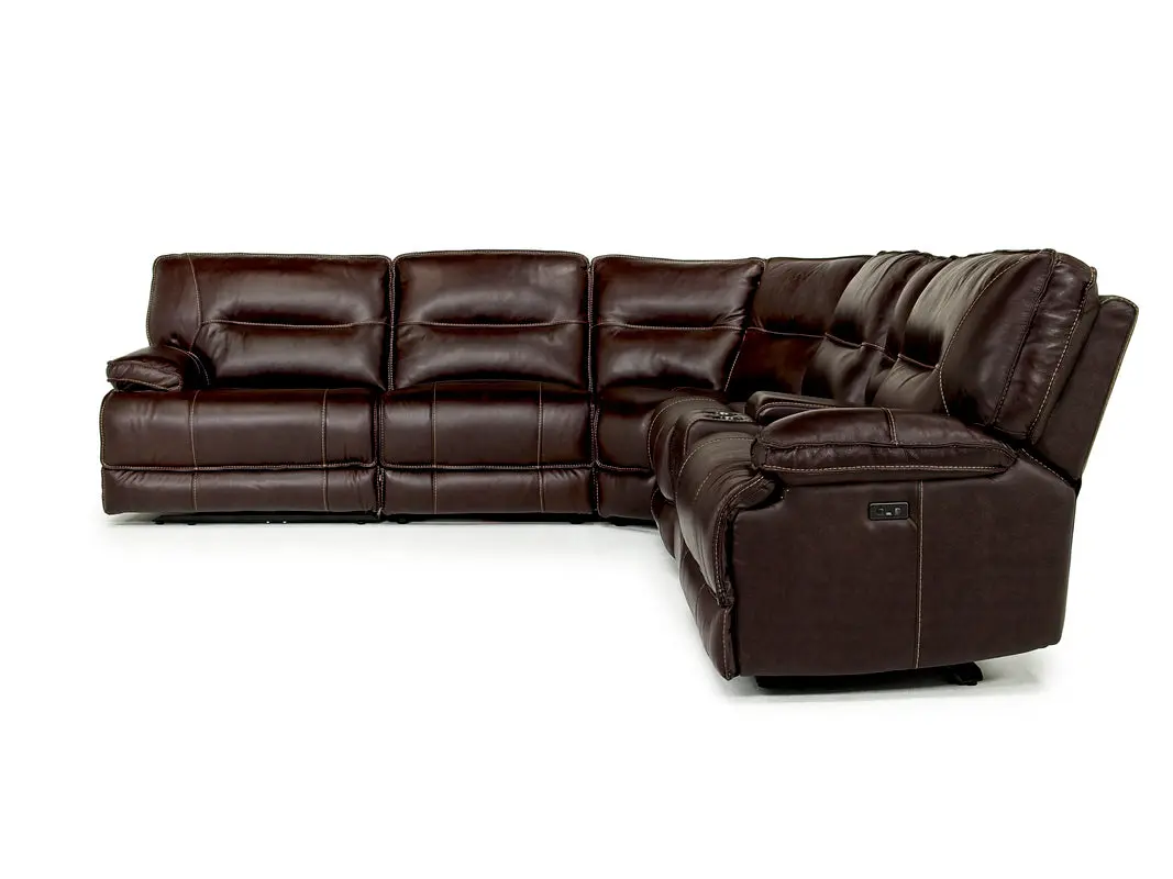 Retreat 6 Piece Power Sectional With Power Armless Recliner - Image 5