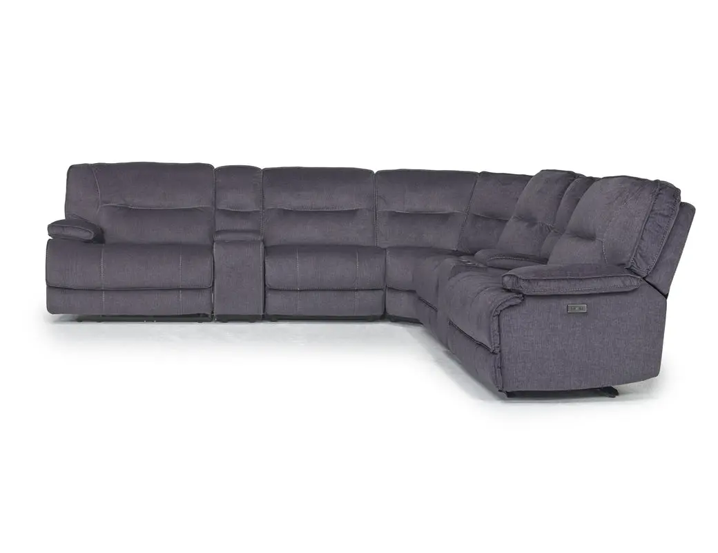 Retreat 7 Piece Reclining Sectional With Armless Recliner - Image 4