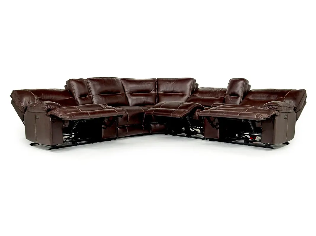 Retreat 7 Piece Reclining Sectional With Armless Recliner - Image 9
