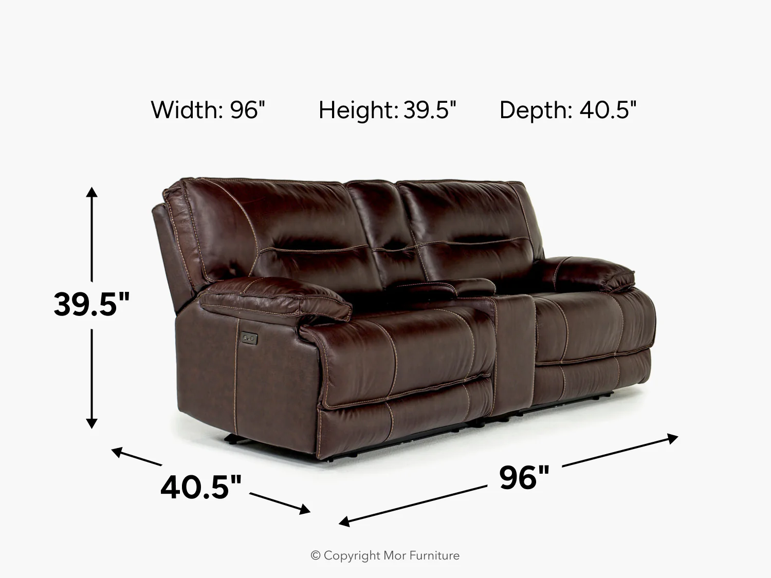 Retreat Power Console Loveseat - Image 12