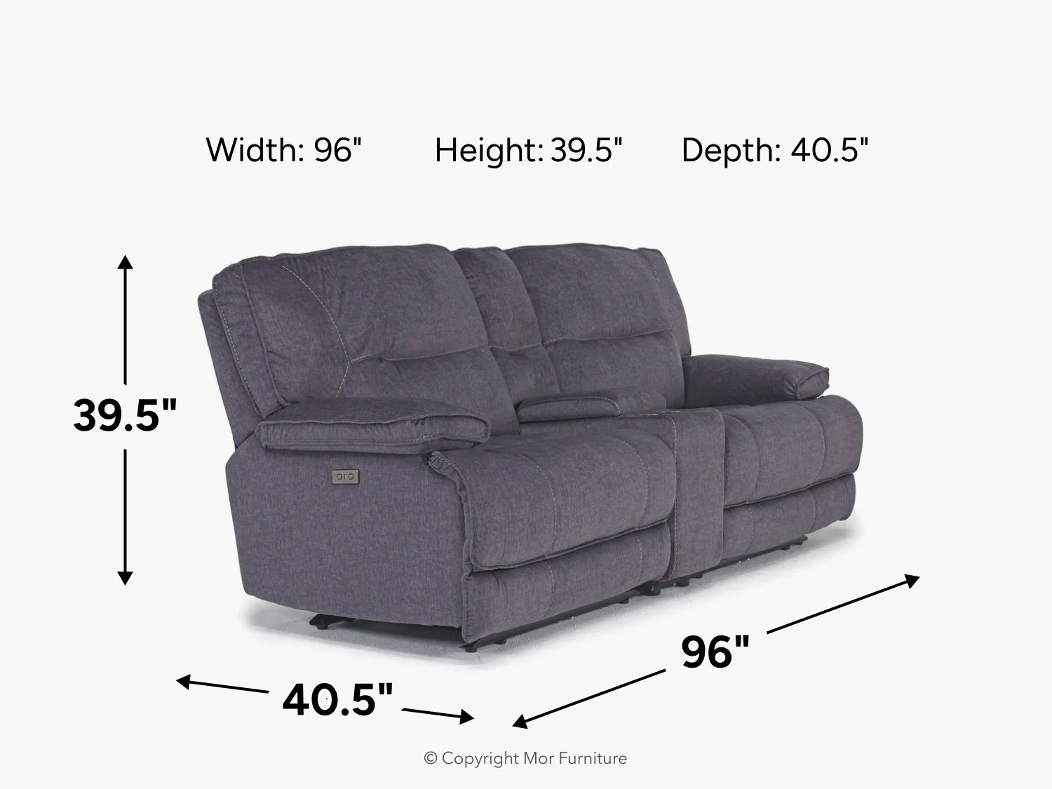 Retreat Power Console Loveseat - Image 7