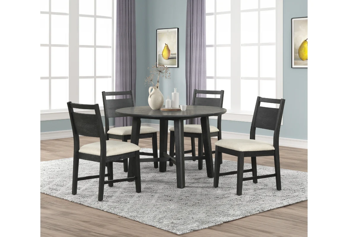Sable Crest Round Dining Table & 4 Chairs - Image 7