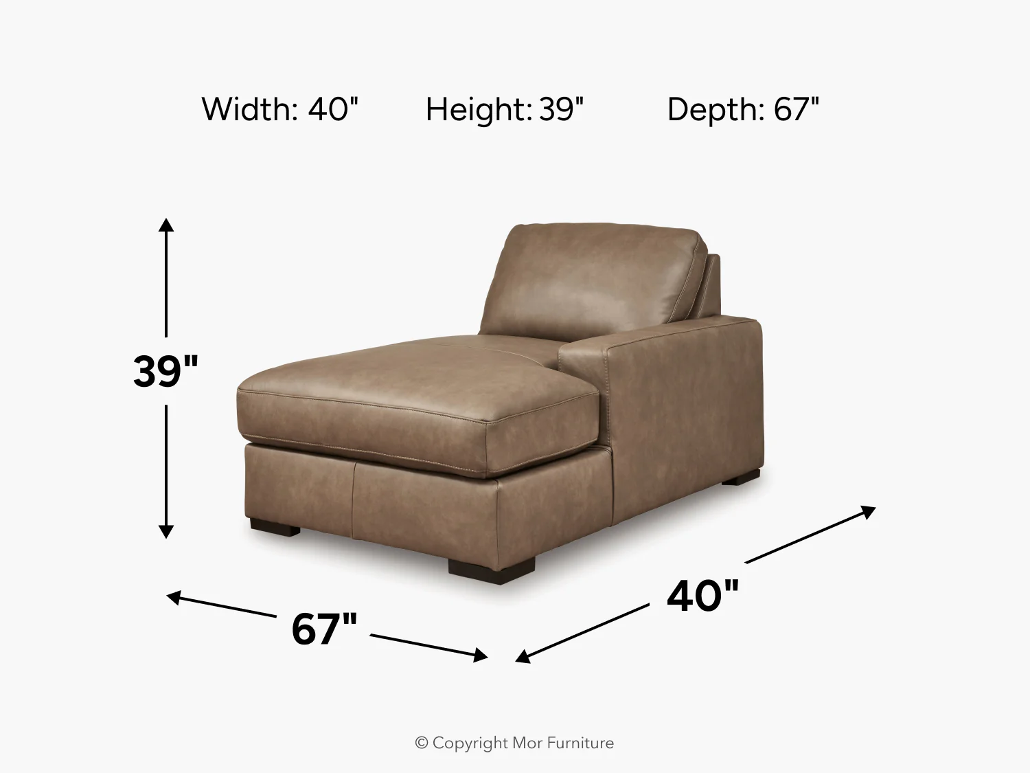 Sahara 1 Arm Chaise - Image 4