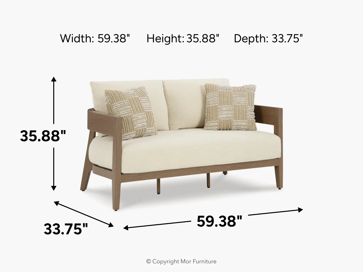 Serene Bay Outdoor Loveseat - Image 12