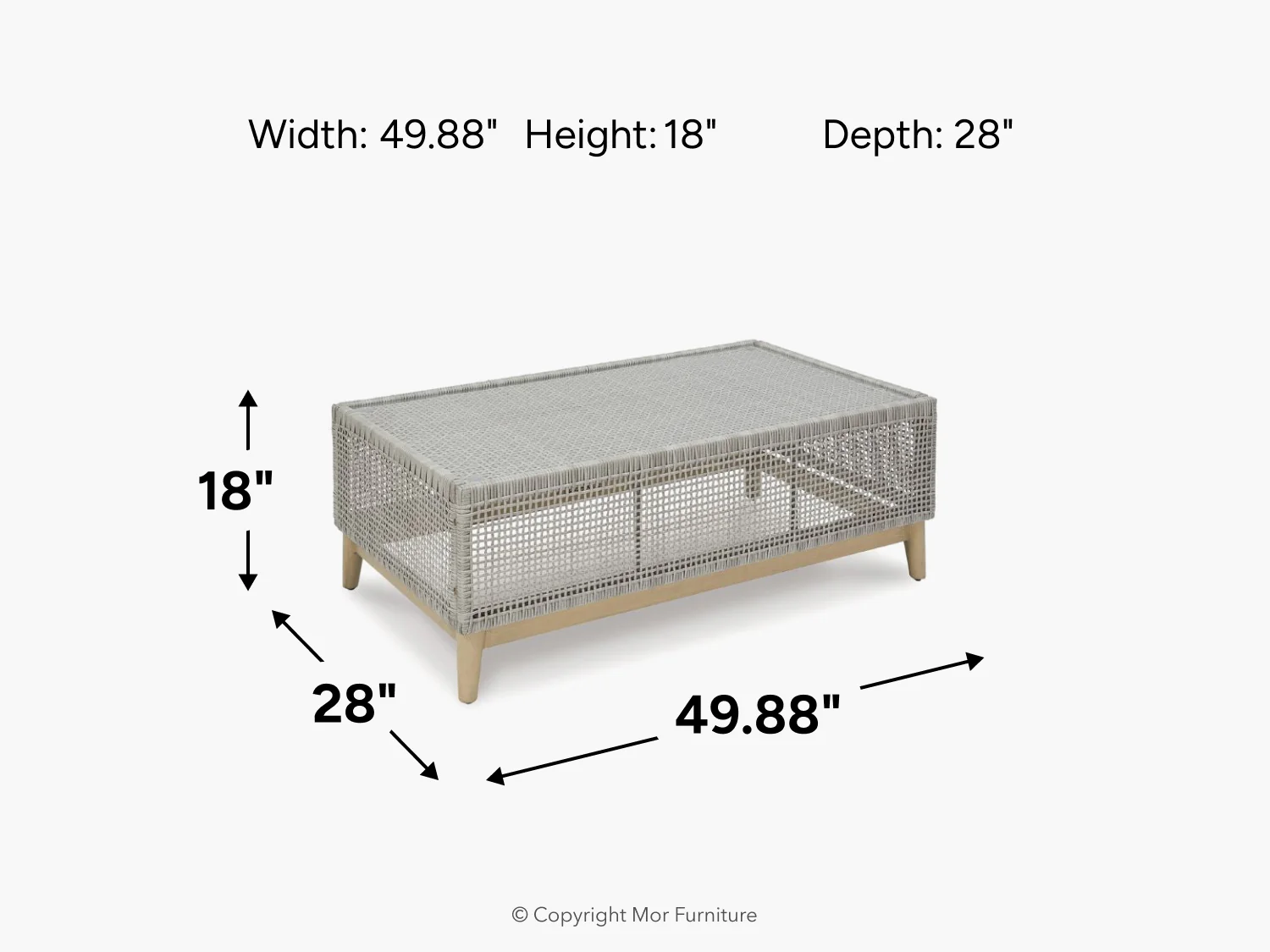 Seton Creek Outdoor Coffee Table - Image 7