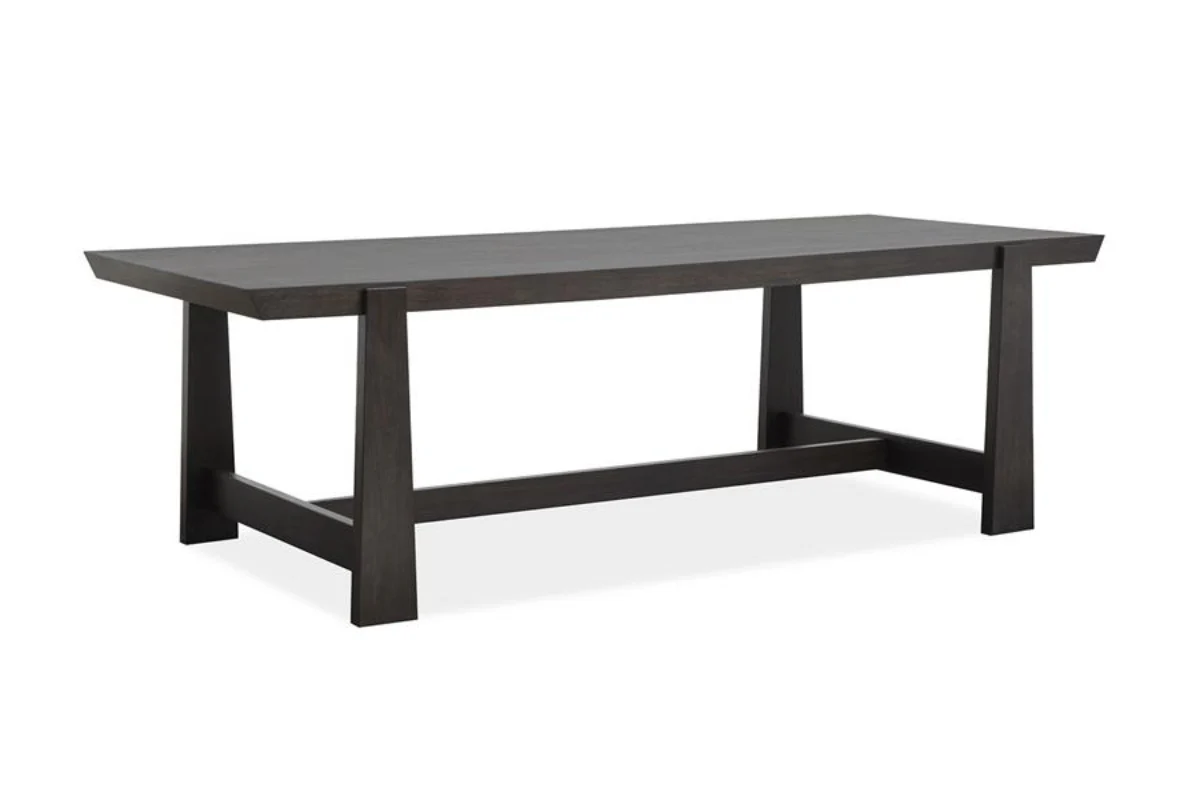 Shelby Trestle Dining Table & 4 Chairs & Bench - Image 36