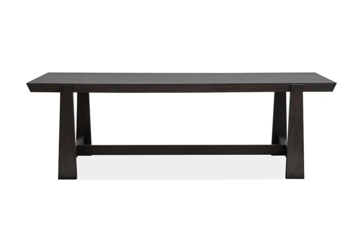 Shelby Trestle Dining Table & 4 Chairs & Bench - Image 37