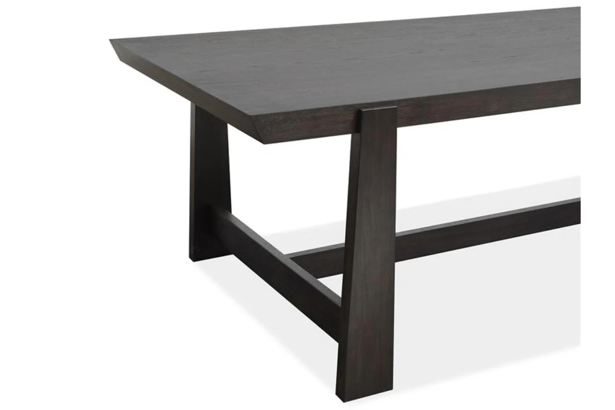 Shelby Trestle Dining Table & 4 Chairs & Bench - Image 6