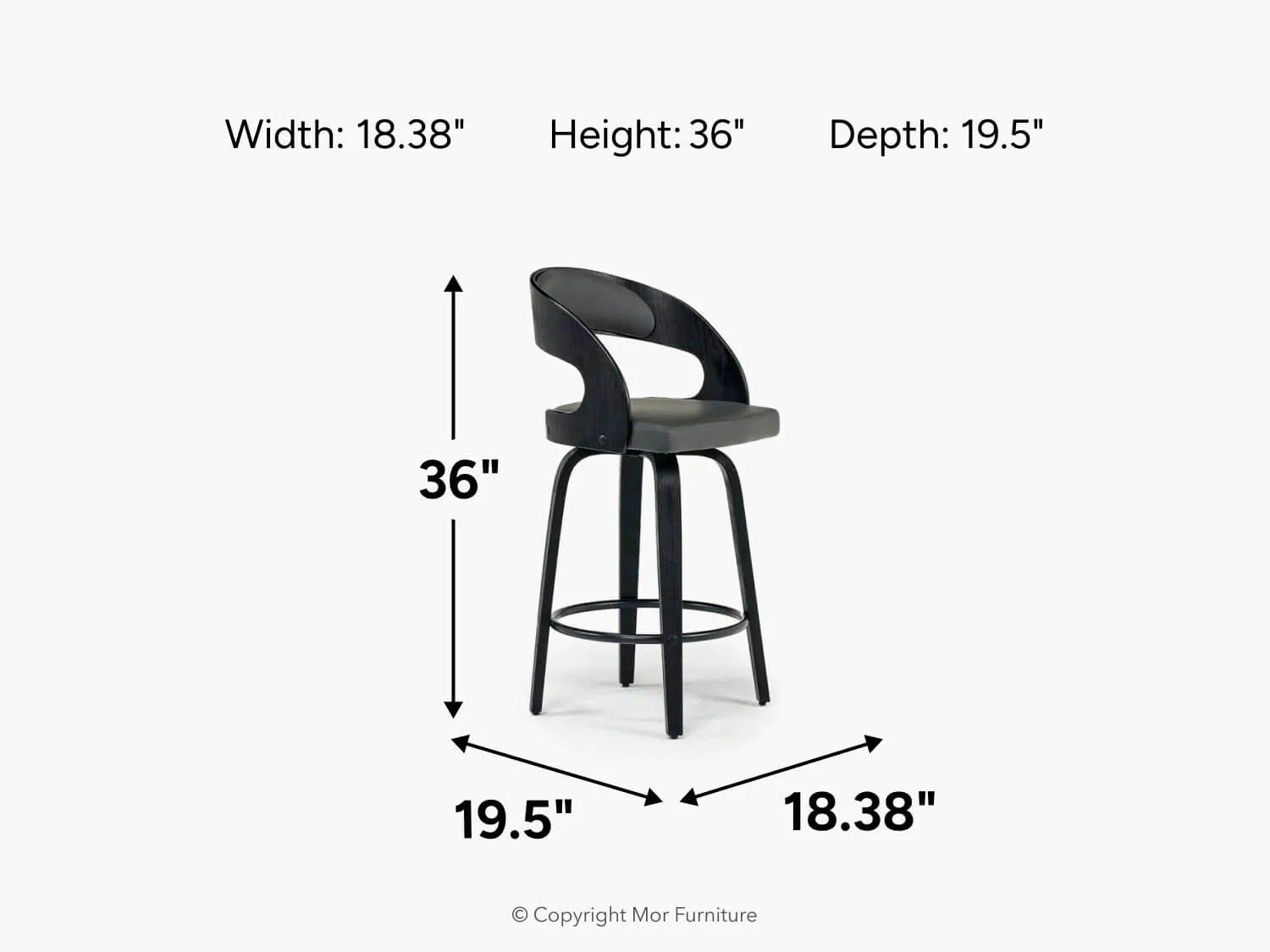 Shelly Counter Height Stool - Image 5