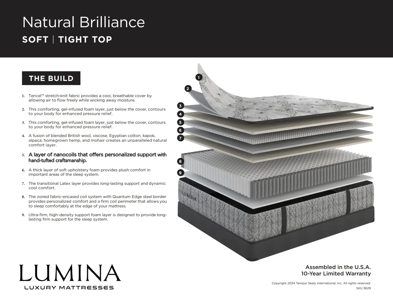 Sherwood Natural Brilliance Mattress - Image 3