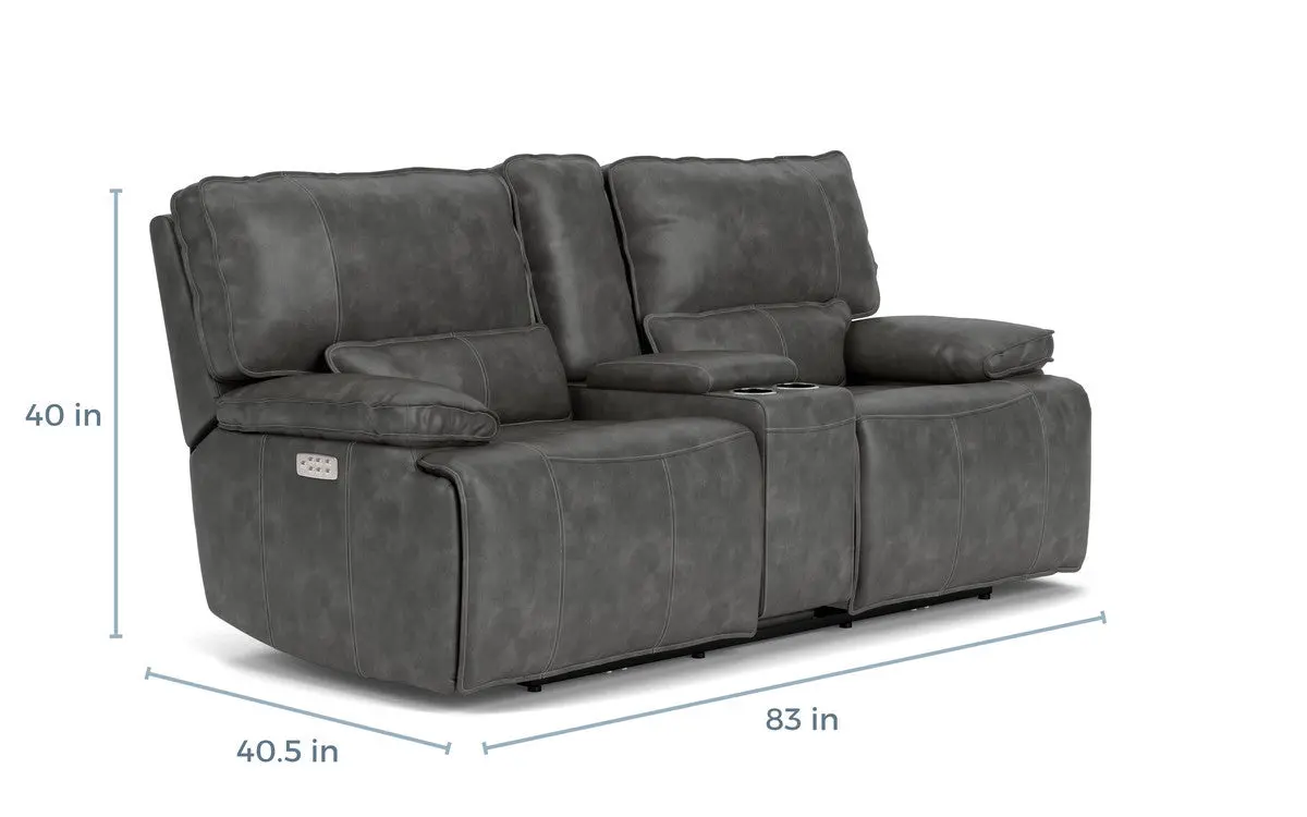 Sofia 3 Power Console Loveseat - Image 15