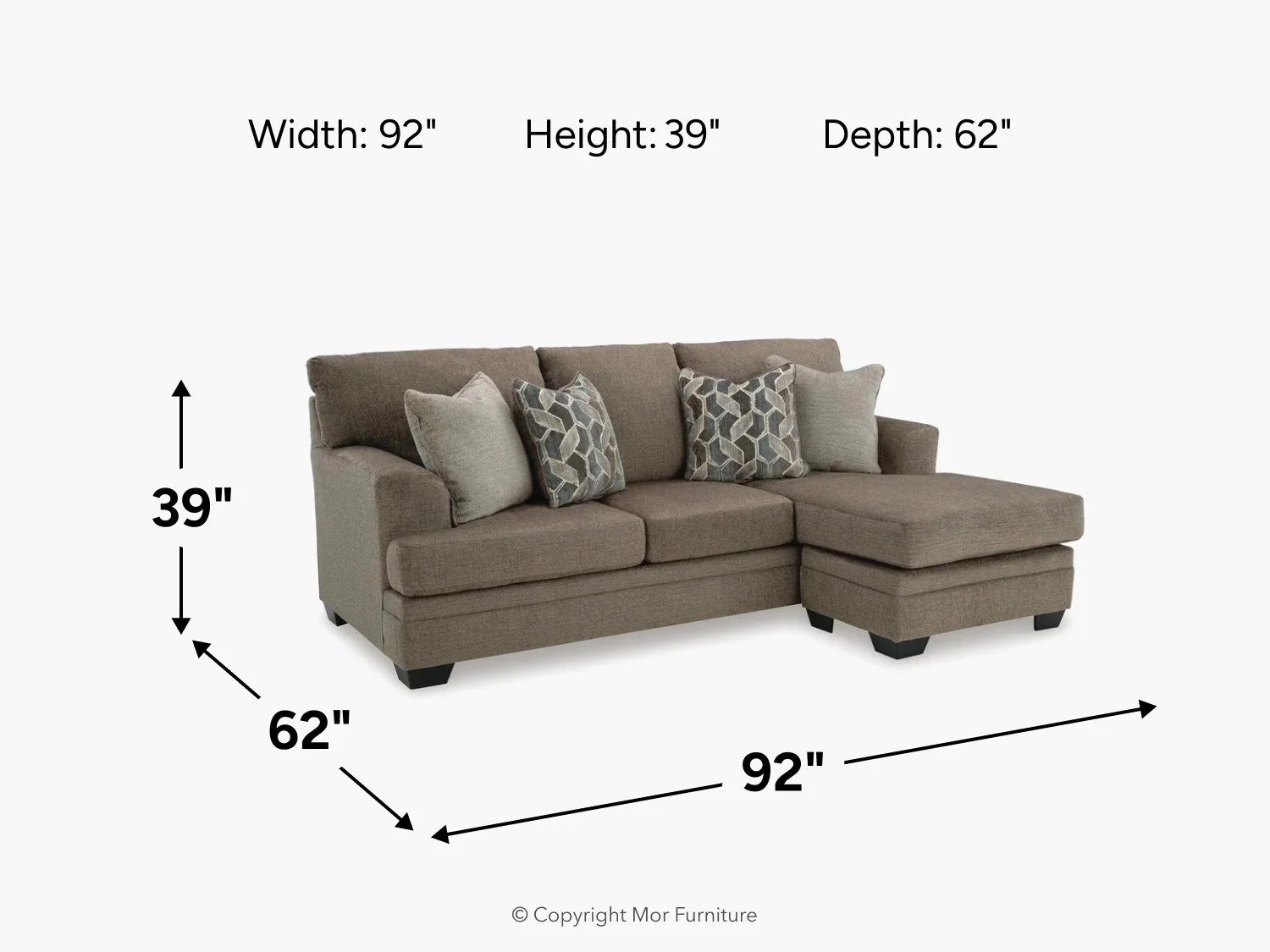 Stonemeade Reversible Sofa Chaise - Image 9