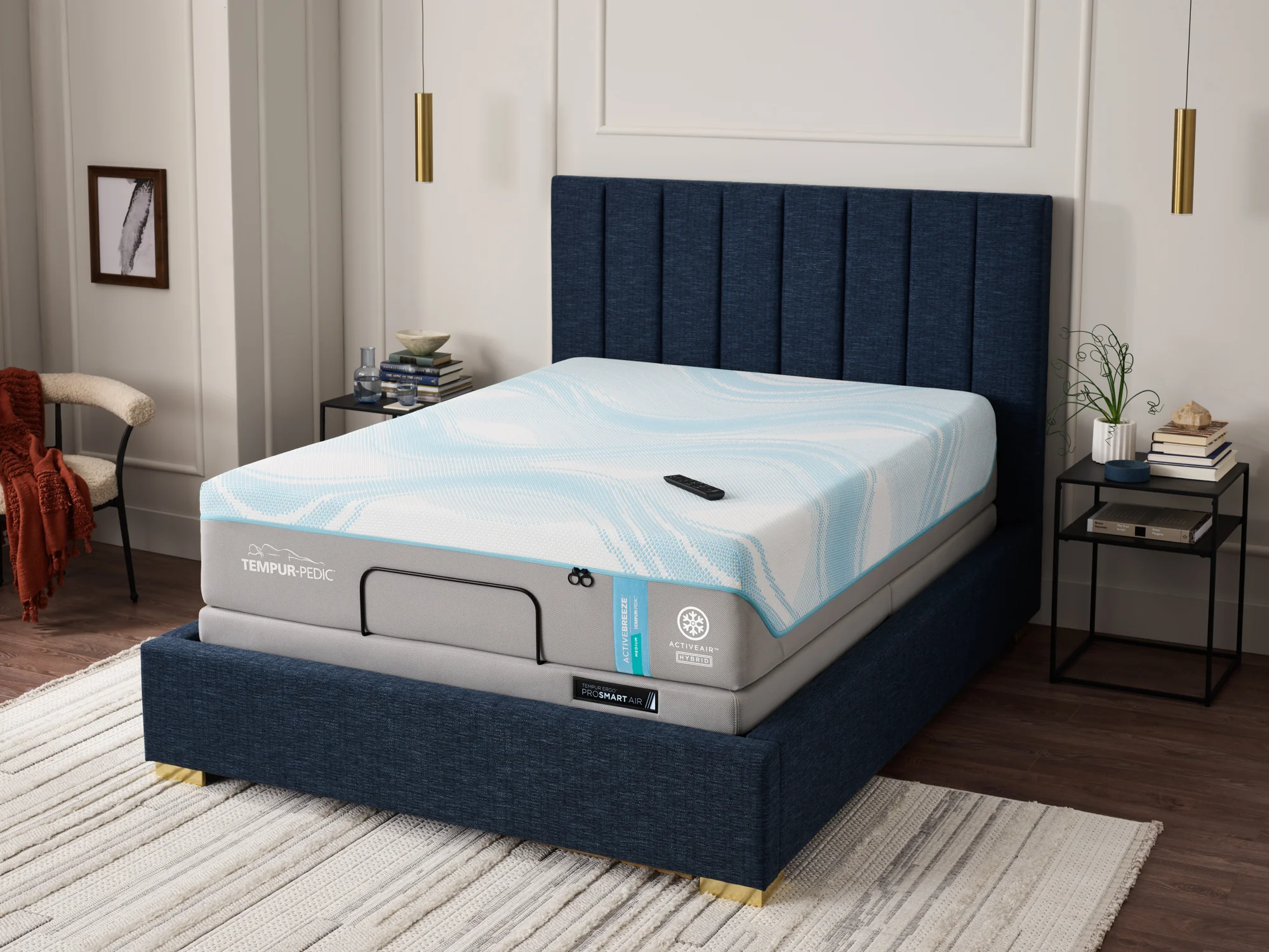 Tempur Pedic Active Breeze Ii Hybrid Mattress & Adjustable Foundation Package - Image 36