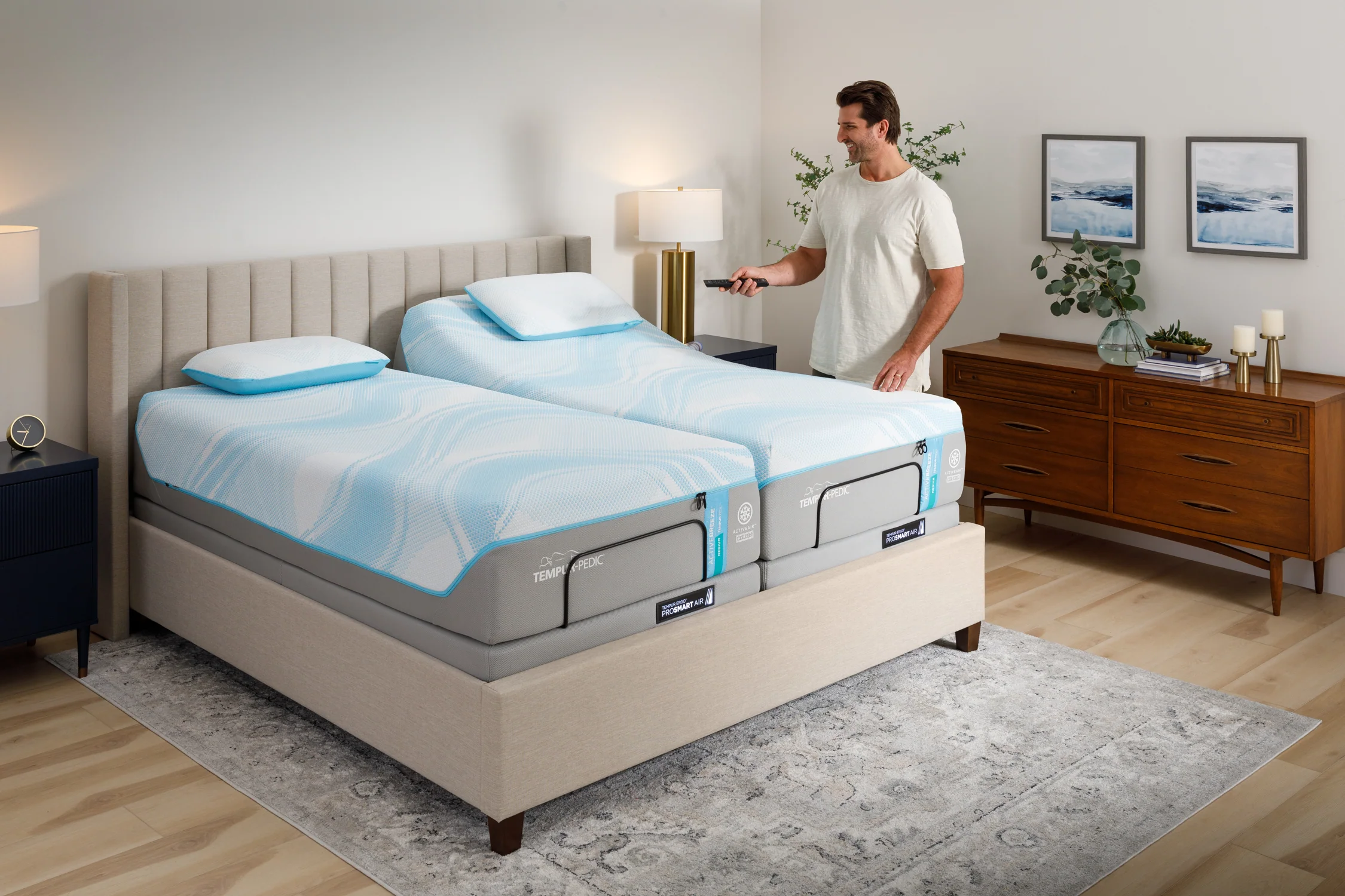 Tempur Pedic Active Breeze Ii Hybrid Mattress & Adjustable Foundation Package - Image 58