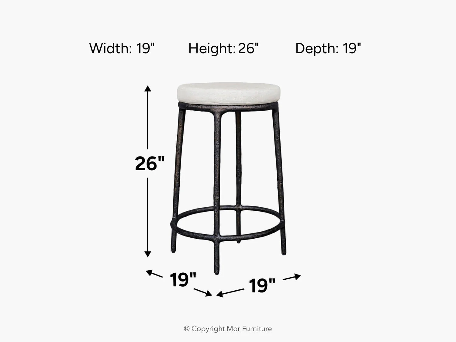 Thayer Outdoor Counter Height Stool - Image 7
