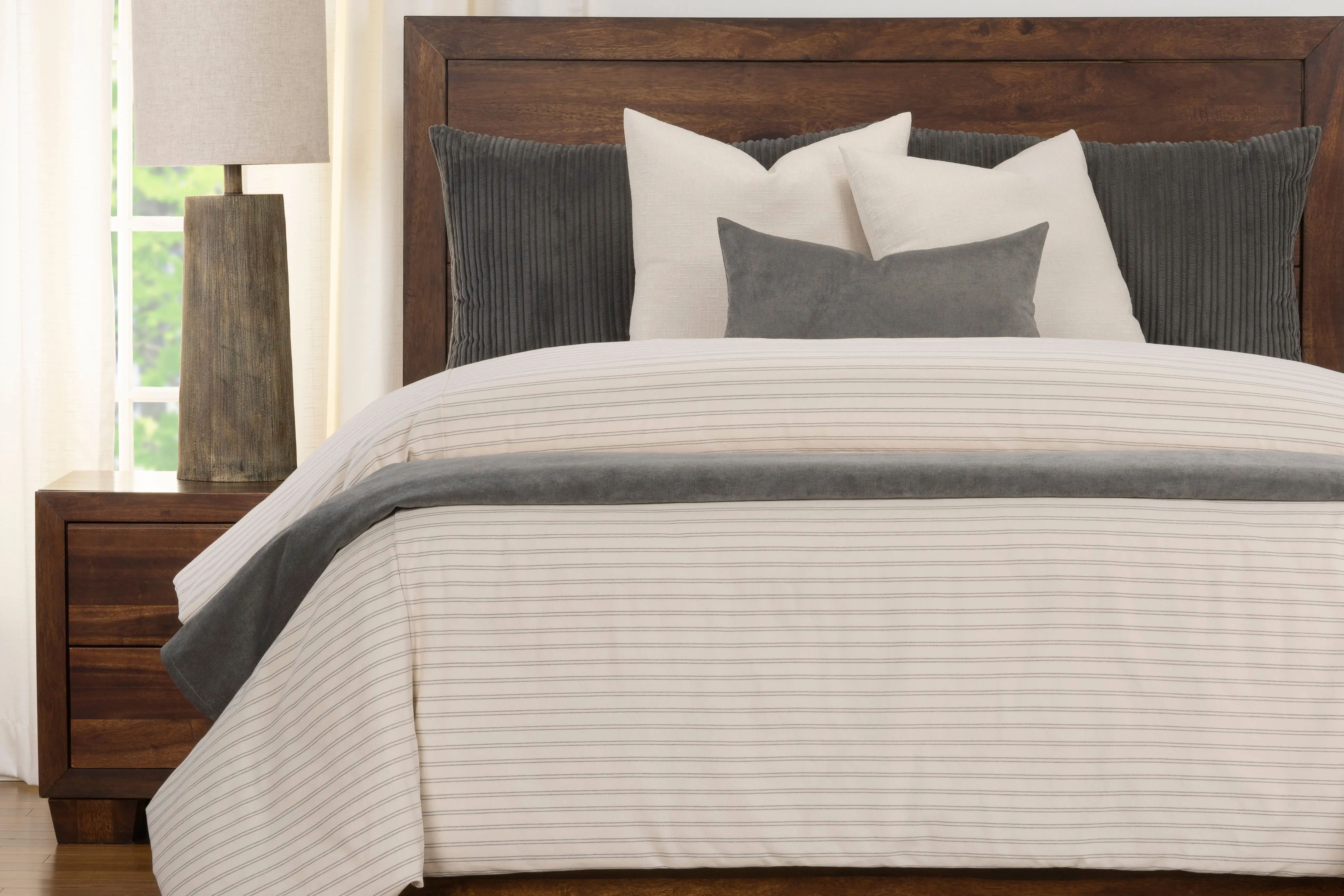 Ticking Stripe Comforter Set - Image 11