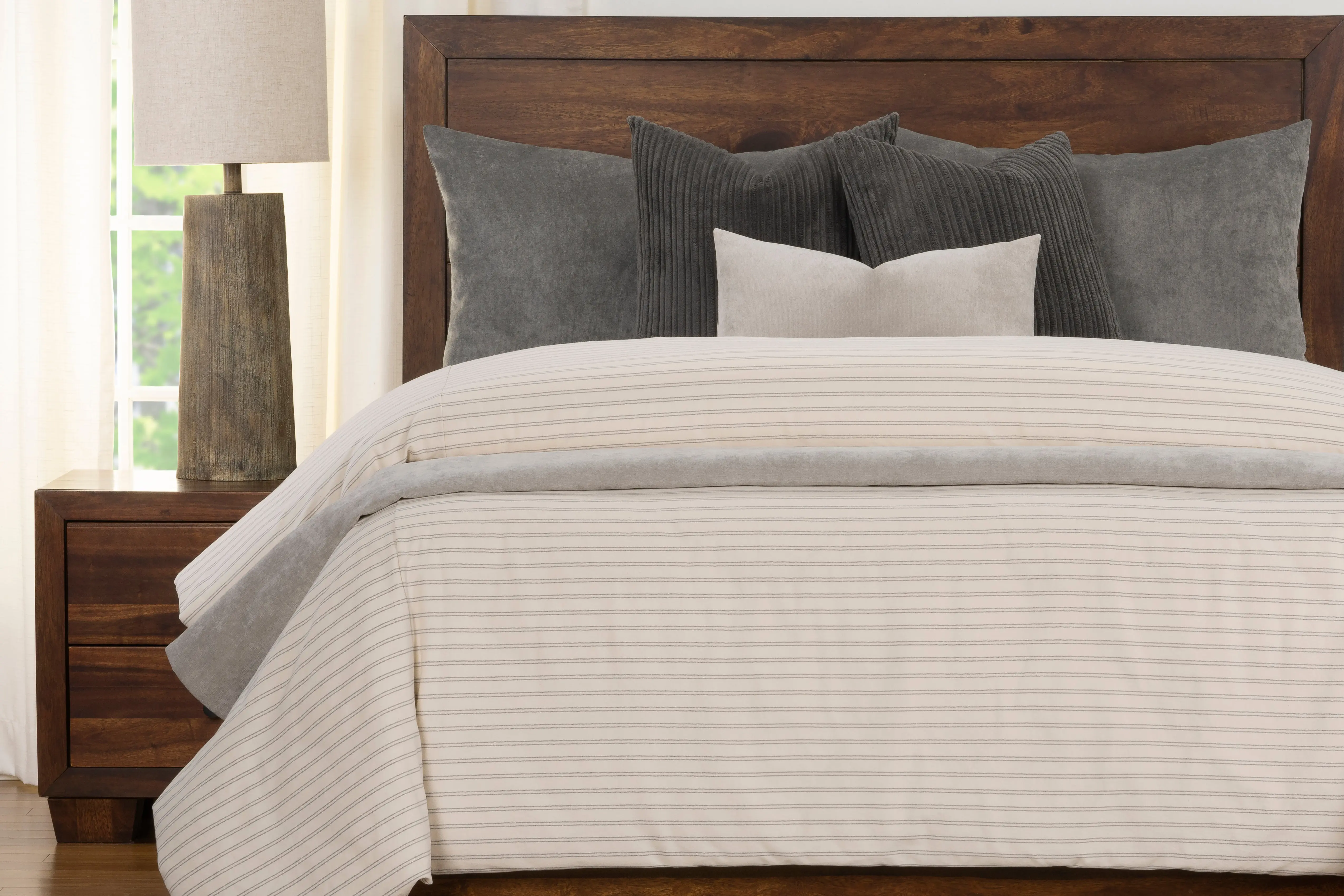 Ticking Stripe Comforter Set - Image 4