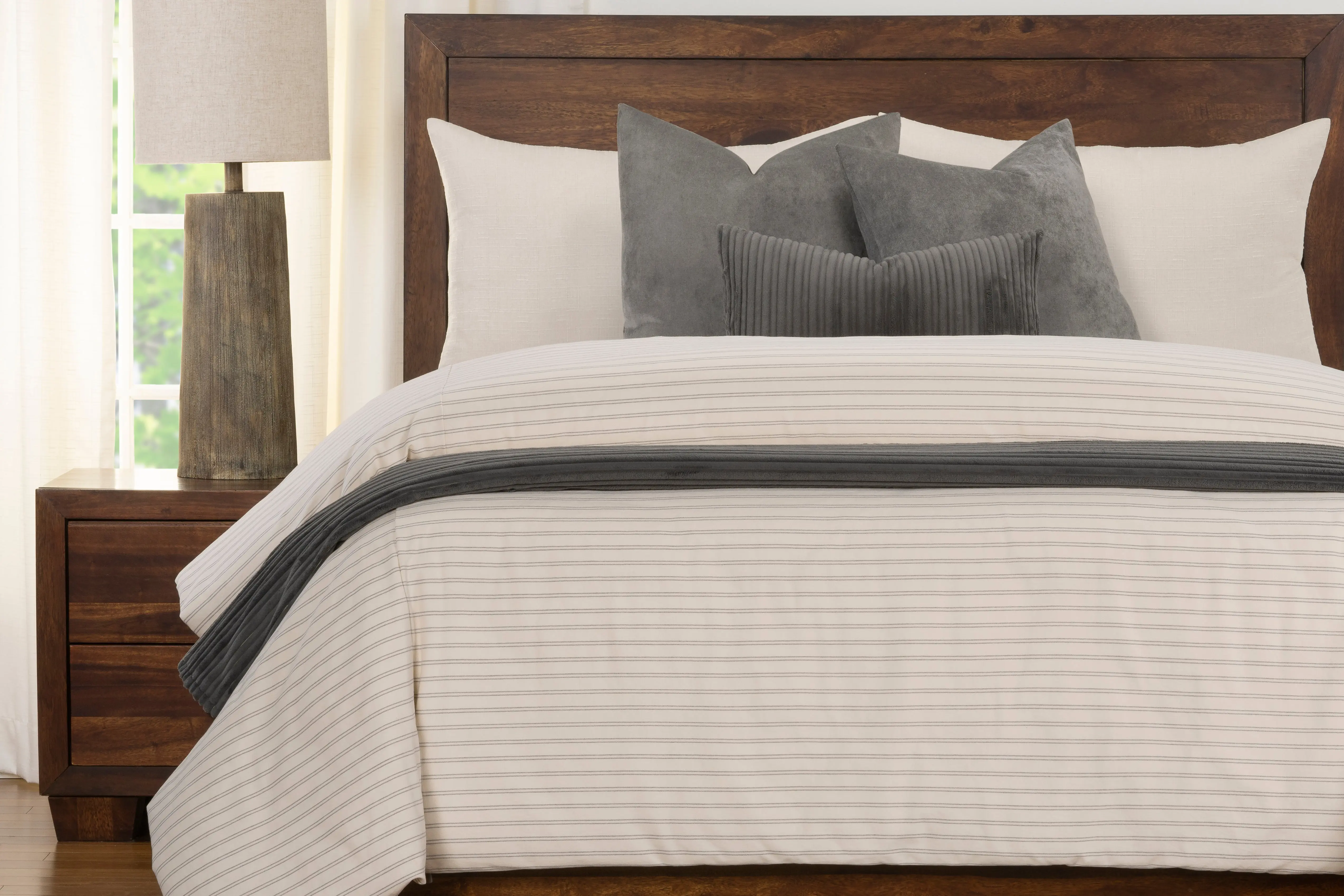 Ticking Stripe Comforter Set - Image 9