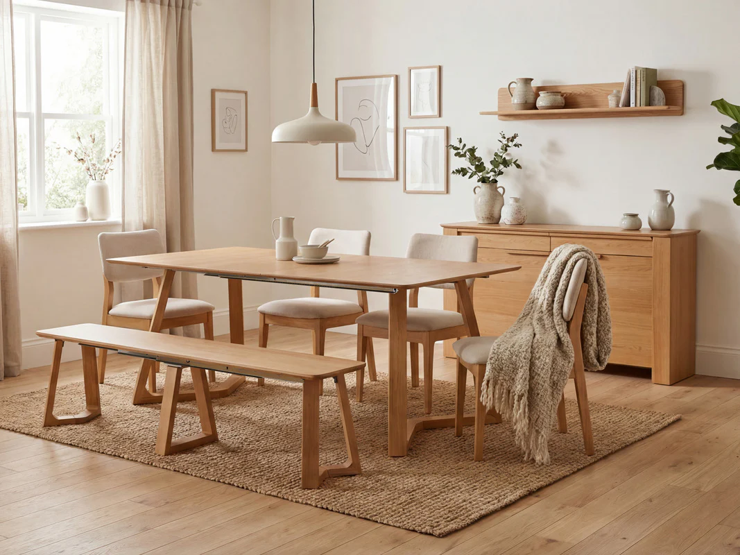 Transformer Nova Dining Table & 4 Stackable Chairs & Bench - Image 19