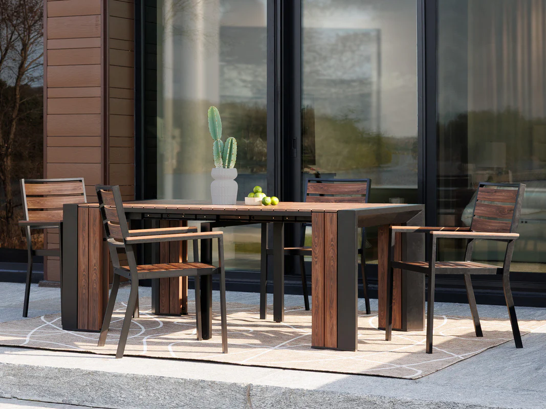Transformer Outdoor Dining Table & 4 Chairs - Image 2