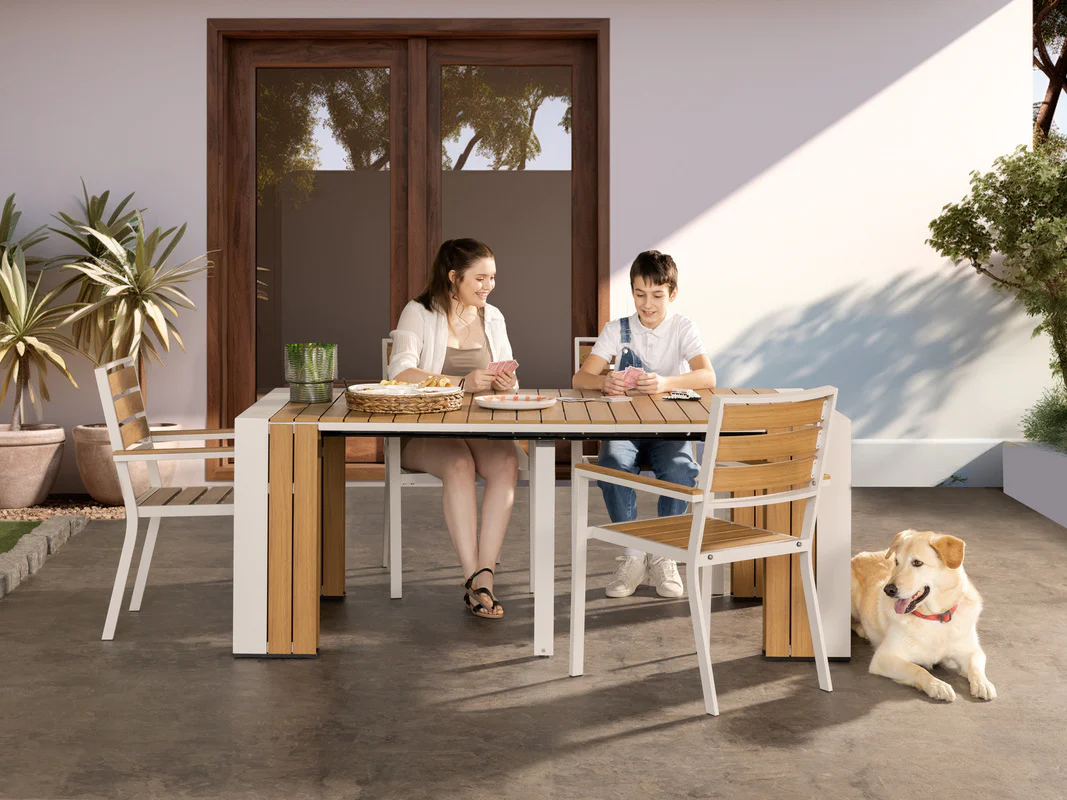 Transformer Outdoor Dining Table & 4 Chairs - Image 31