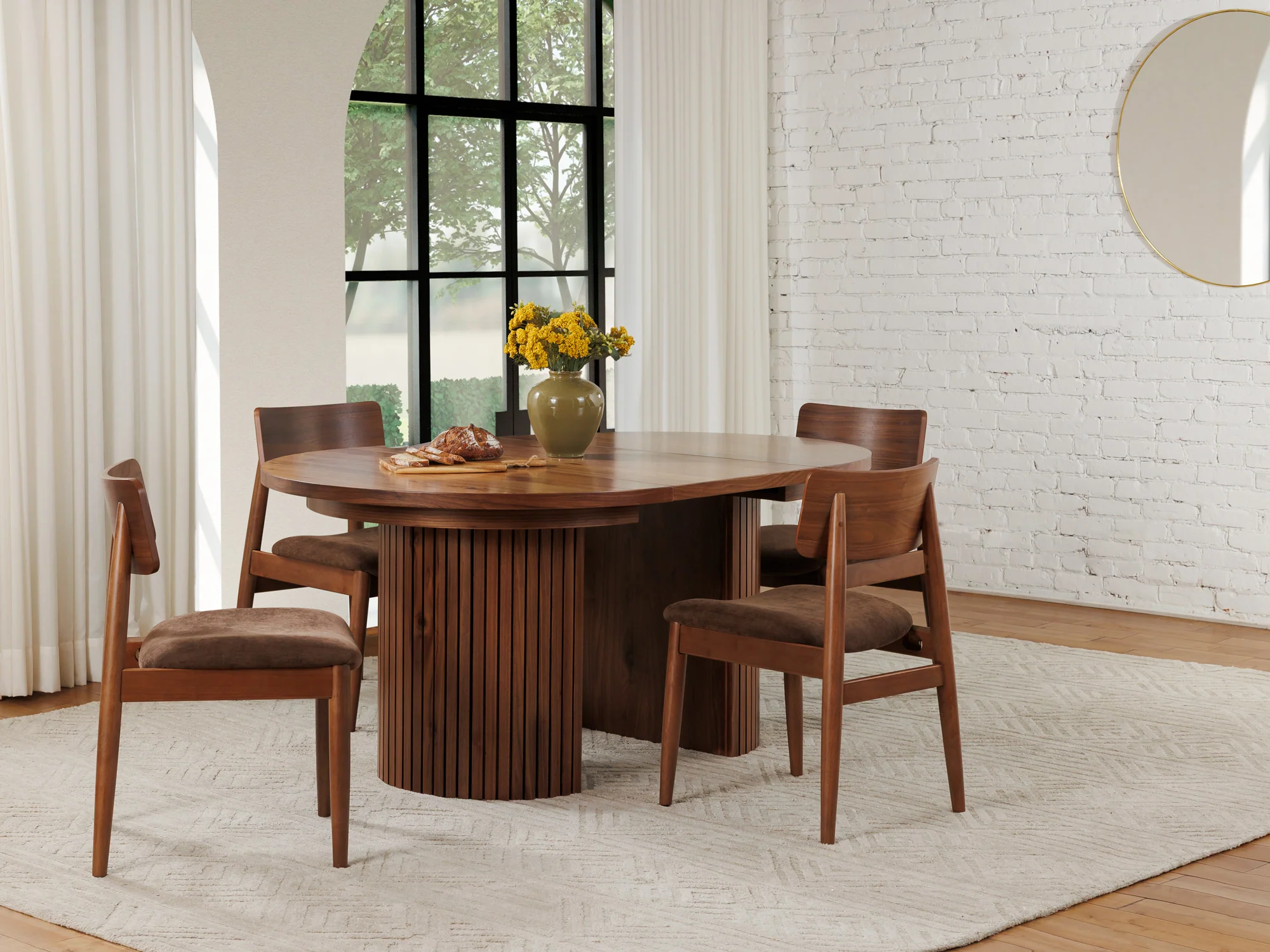 Transformer Round Dining Table & 4 Chairs - Image 21