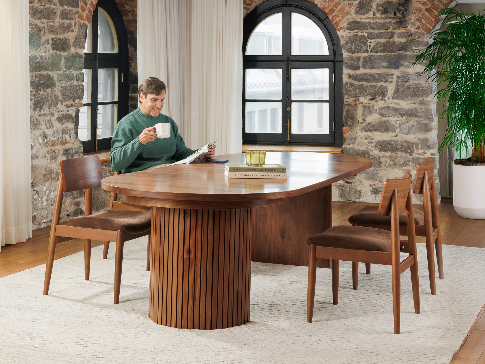Transformer Round Dining Table & 4 Chairs - Image 25